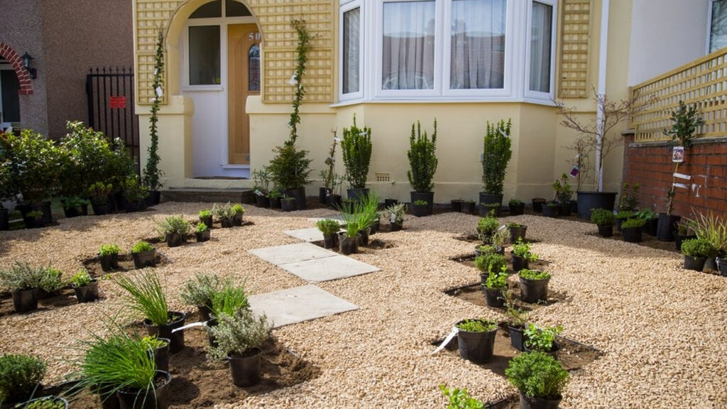 planted garden